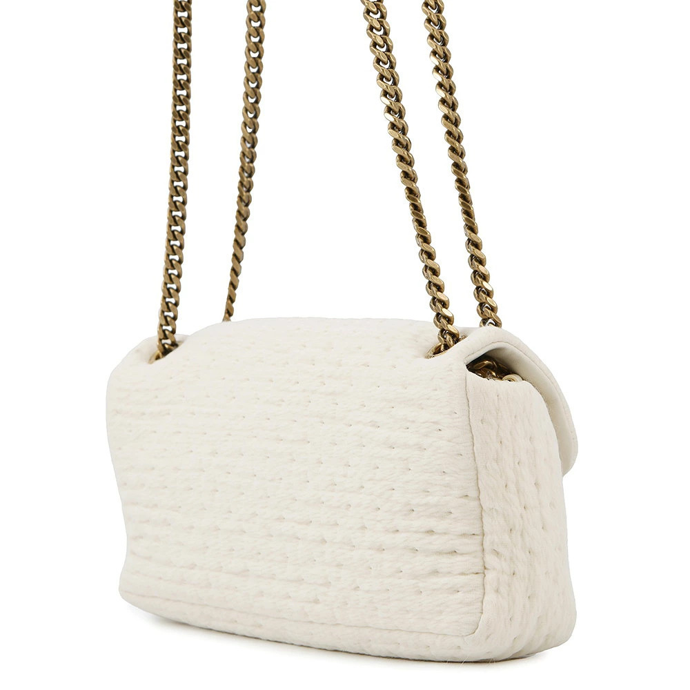 Saint Laurent White Paris Bag Shoulder Chain Calypso